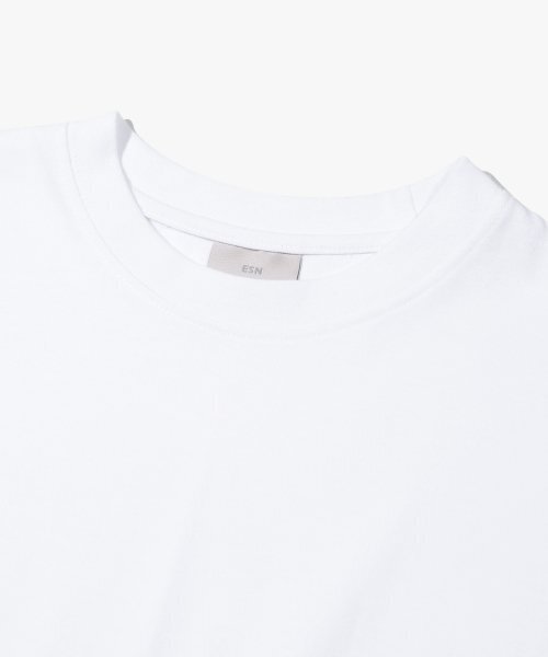 ESN(イーエスエヌ)の「プレミアムシングルセミオーバーフィットTシャツホワイト(Tシャツ/カットソー・メンズ・その他・MEDIUM/X-LARGE/XX-LARGE/LARGE)」の4枚目の写真