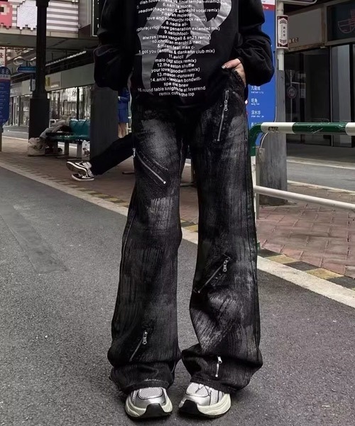 Ressaca(レサーカ)の「ジップデザインフレアデニムパンツ(デニムパンツ・メンズ・ブラック・XL/M/L)」の5枚目の写真