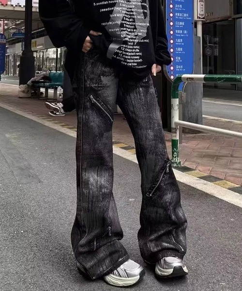 Ressaca(レサーカ)の「ジップデザインフレアデニムパンツ(デニムパンツ・メンズ・ブラック・XL/M/L)」の8枚目の写真