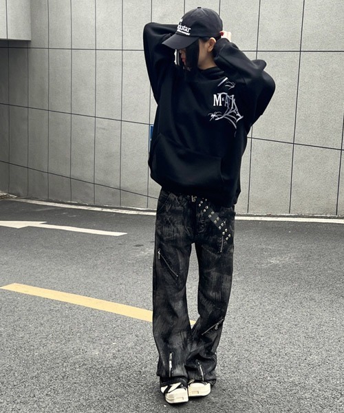 Ressaca(レサーカ)の「ジップデザインフレアデニムパンツ(デニムパンツ・メンズ・ブラック・XL/M/L)」の11枚目の写真