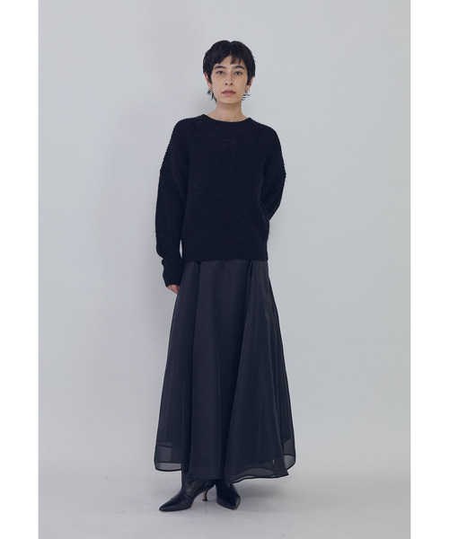 1er Arrondissement（プルミエアロンディスモン）の「ウールモヘア畦ニットプルオーバー（ニット/セーター・レディース・シルバー系その他/ブラック系その他3・FREE）」の8枚目の写真