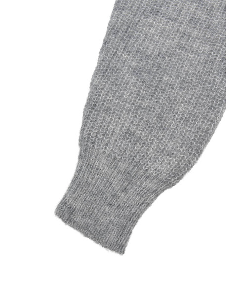 1er Arrondissement（プルミエアロンディスモン）の「ウールモヘア畦ニットプルオーバー（ニット/セーター・レディース・シルバー系その他/ブラック系その他3・FREE）」の4枚目の写真