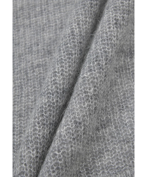 1er Arrondissement（プルミエアロンディスモン）の「ウールモヘア畦ニットプルオーバー（ニット/セーター・レディース・シルバー系その他/ブラック系その他3・FREE）」の5枚目の写真