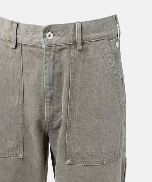 SimplyComplicated(シンプリーコンプリケイテッド)の「OLIVE DENIM BAKER PANTS(デニムパンツ・メンズ・オリーブ・1/2/3)」の6枚目の写真