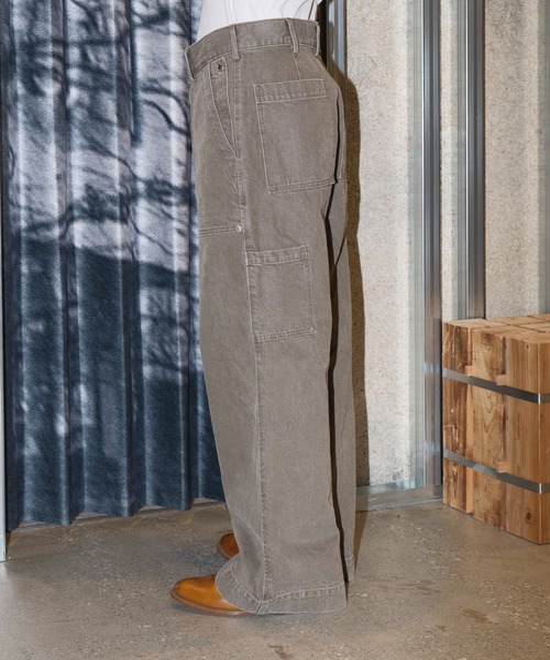 SimplyComplicated(シンプリーコンプリケイテッド)の「OLIVE DENIM BAKER PANTS(デニムパンツ・メンズ・オリーブ・1/2/3)」の14枚目の写真