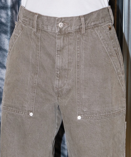 SimplyComplicated(シンプリーコンプリケイテッド)の「OLIVE DENIM BAKER PANTS(デニムパンツ・メンズ・オリーブ・1/2/3)」の16枚目の写真