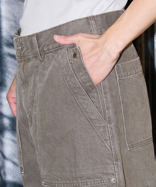 SimplyComplicated(シンプリーコンプリケイテッド)の「OLIVE DENIM BAKER PANTS(デニムパンツ・メンズ・オリーブ・1/2/3)」の18枚目の写真