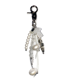 RUNDS（ランディエス）の「Mushroom Gemstone Keyring (White)（キーケース/キーアクセサリー）」