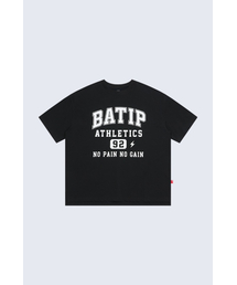 BATIP（バティップ）の「アスレチックピマセミオーバー半袖Tシャツブラック（Tシャツ/カットソー）」