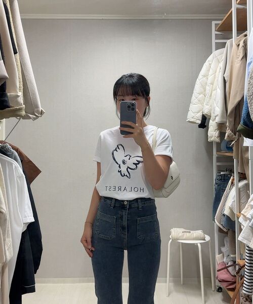 HOLAREST（オラ レスト）の「Paloma Drawing T-shirt (Pure White)（Tシャツ/カットソー・レディース・その他・SMALL/MEDIUM）」の2枚目の写真