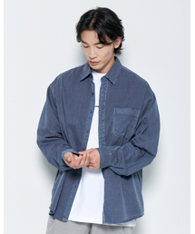 PSSHOPPER（ピーエスショッパ）の「Pigment High-Density Damage Shirt [Navy]（シャツ/ブラウス）」