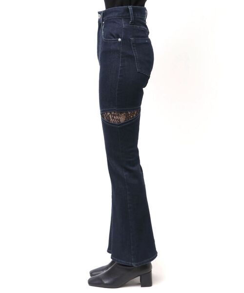 MERCURYDUO（マーキュリーデュオ）の「レーストリミングカットアウトデニムパンツ（デニムパンツ・レディース・ブルー/インディゴブルー・MEDIUM/SMALL）」の18枚目の写真