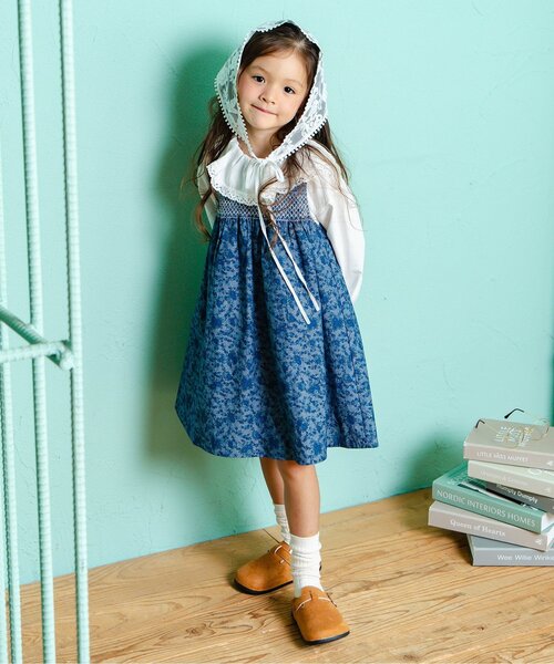 Boribon(ボリボン)の「ピエロカラーTシャツ(Tシャツ/カットソー・キッズ・ピンク/チャコール/オフホワイト・120/110/100/90/80)」の4枚目の写真