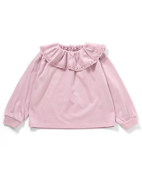 Boribon(ボリボン)の「ピエロカラーTシャツ(Tシャツ/カットソー・キッズ・ピンク/チャコール/オフホワイト・120/110/100/90/80)」の16枚目の写真