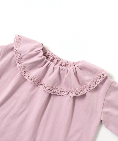 Boribon(ボリボン)の「ピエロカラーTシャツ(Tシャツ/カットソー・キッズ・ピンク/チャコール/オフホワイト・120/110/100/90/80)」の18枚目の写真