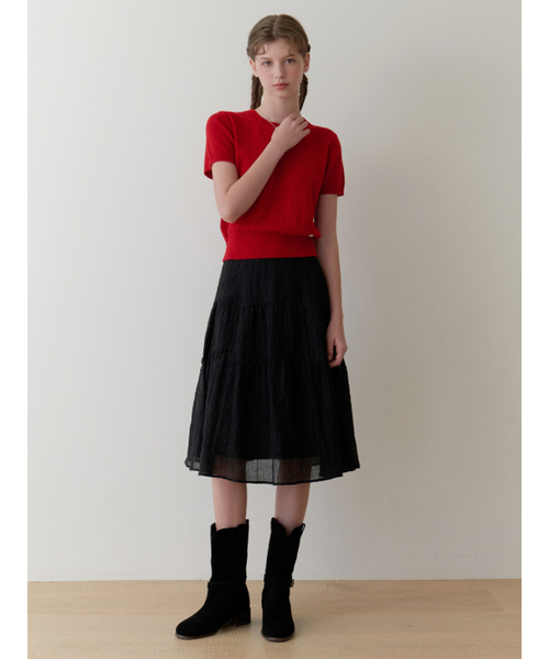 RE_L(リエル)の「Pea half knit (red)(ニット/セーター・レディース・その他・FREE)」の6枚目の写真