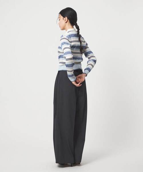 EMMEL REFINES（エメルリファインズ）の「＜EMMEL REFINES＞EM HW マルチボーダー ニット（ニット/セーター・レディース・イエロー/ロイヤルブルー・FREE）」の15枚目の写真