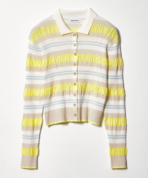 EMMEL REFINES（エメルリファインズ）の「＜EMMEL REFINES＞EM HW マルチボーダー ニット（ニット/セーター・レディース・イエロー/ロイヤルブルー・FREE）」の16枚目の写真