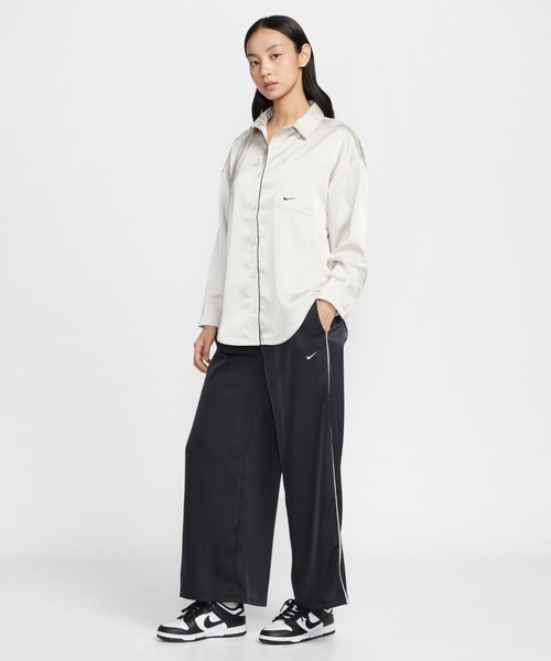 NIKE（ナイキ）の「NIKE AS W NSW OFFLN WVN STN PANT / ナイキ ウィメンズ NSW OFFLN ウーヴン STN パンツ 【SP】（その他パンツ・レディース・グリーン/ブラック・L/M/S）」の8枚目の写真