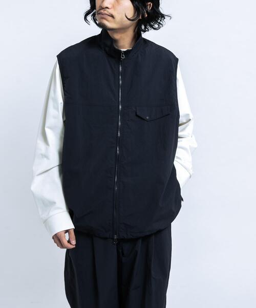 EKAL（エカル）の「『UR TECH』ナイロンタッサーベスト（ナイロンジャケット・メンズ・ネイビー/グレー・LARGE/MEDIUM）」の5枚目の写真