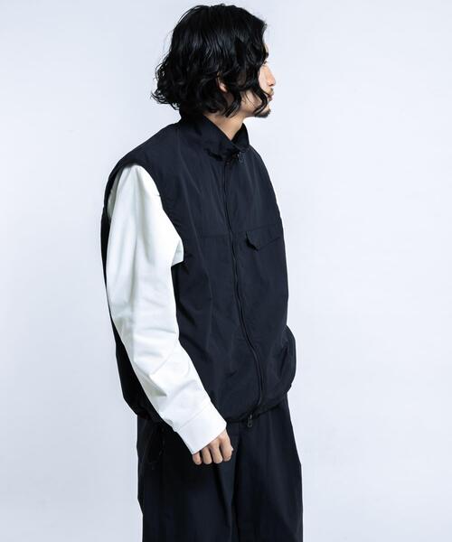 EKAL（エカル）の「『UR TECH』ナイロンタッサーベスト（ナイロンジャケット・メンズ・ネイビー/グレー・LARGE/MEDIUM）」の7枚目の写真