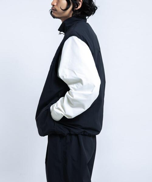 EKAL（エカル）の「『UR TECH』ナイロンタッサーベスト（ナイロンジャケット・メンズ・ネイビー/グレー・LARGE/MEDIUM）」の8枚目の写真