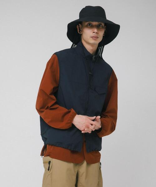 EKAL（エカル）の「『UR TECH』ナイロンタッサーベスト（ナイロンジャケット・メンズ・ネイビー/グレー・LARGE/MEDIUM）」の12枚目の写真