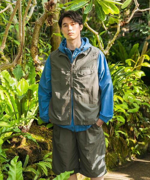 EKAL（エカル）の「『UR TECH』ナイロンタッサーベスト（ナイロンジャケット・メンズ・ネイビー/グレー・LARGE/MEDIUM）」の20枚目の写真