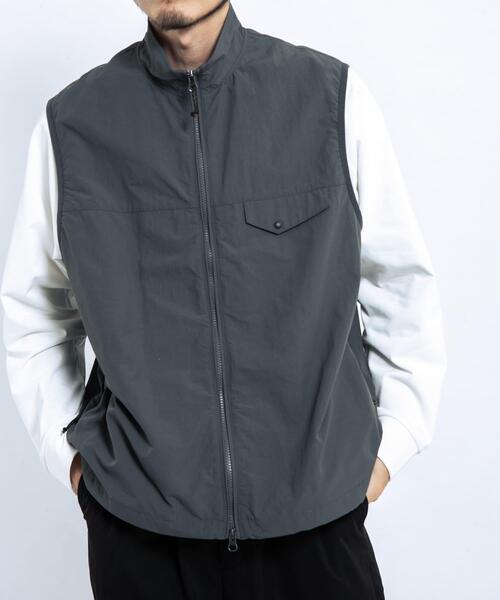 EKAL（エカル）の「『UR TECH』ナイロンタッサーベスト（ナイロンジャケット・メンズ・ネイビー/グレー・LARGE/MEDIUM）」の22枚目の写真