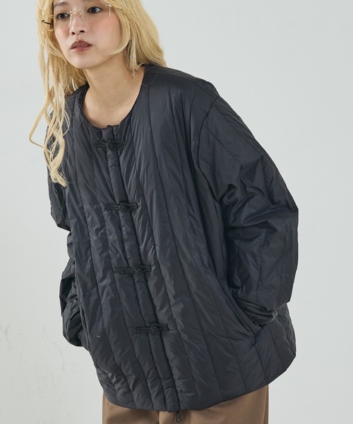 TAION】ジャパンスペシャル チャイナボタン リバーシブル ダウン