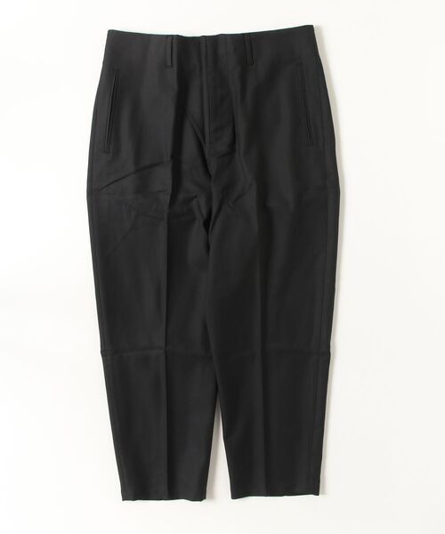PRESTIGE APPAREL(プレステージアパレル)の「PRESTIGE APPAREL STRAIGHT CROPPED PANTS(スラックス・メンズ・ブラック・LARGE/MEDIUM/SMALL)」の1枚目の写真