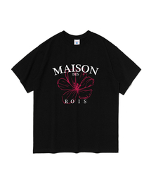 メゾンフラワー 半袖Tシャツ (ブラック)