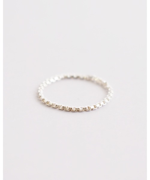 H.O.V(フォブ)の「【H.O.V】NODE CHAIN RING/ヌード チェーン リング ユニセックス(リング・レディース・シルバー・M/L)」の2枚目の写真