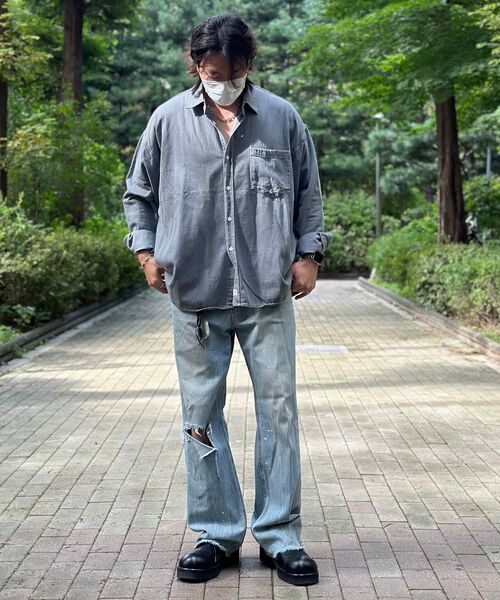 CARGOBROS(カーゴブロス)の「CB ウォッシングシティボーイデニムシャツ(中青)(シャツ/ブラウス・メンズ・その他・FREE)」の17枚目の写真