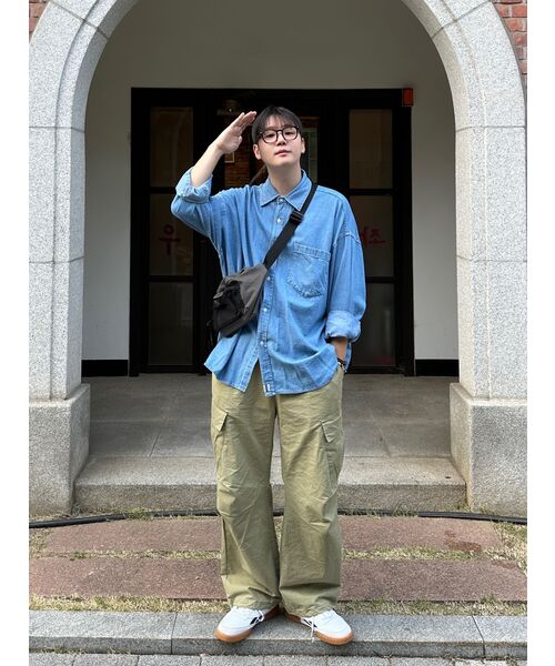 CARGOBROS(カーゴブロス)の「CB ウォッシングシティボーイデニムシャツ(中青)(シャツ/ブラウス・メンズ・その他・FREE)」の21枚目の写真