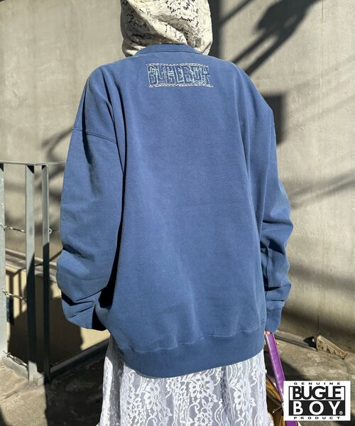 CIAOPANIC（チャオパニック）の「【BUGLE BOY/ビューグル ボーイ】アソートプリントフェードスウェット（Tシャツ/カットソー・レディース・ブラック/ピンク/オレンジ/ブルー/イエロー・FREE）」の14枚目の写真