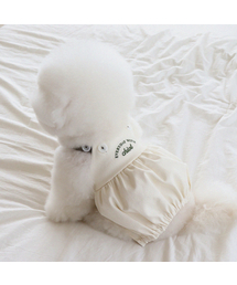 CHIOT（シュオト）の「ラブサムボリュームオーバーオール（クリーム）（ペットウェア）」