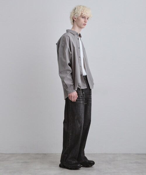tk.TAKEO KIKUCHI（ティーケータケオキクチ）の「ワイドストレートレッグデニム（デニムパンツ・メンズ・オフホワイト/ブルー系その他/ブラック・02/01/03）」の11枚目の写真