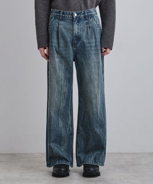 tk.TAKEO KIKUCHI（ティーケータケオキクチ）の「ワイドストレートレッグデニム（デニムパンツ・メンズ・オフホワイト/ブルー系その他/ブラック・02/01/03）」の17枚目の写真