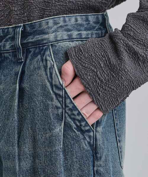 tk.TAKEO KIKUCHI（ティーケータケオキクチ）の「ワイドストレートレッグデニム（デニムパンツ・メンズ・オフホワイト/ブルー系その他/ブラック・02/01/03）」の21枚目の写真