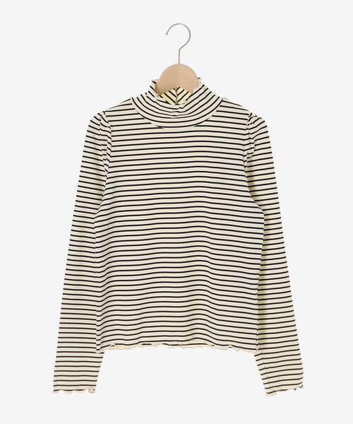 MAJESTIC LEGON(マジェスティックレゴン)の「ハイネックパフスリーブトップス(Tシャツ/カットソー・レディース・ブラック/アイボリー/ブラック系その他・MEDIUM)」の22枚目の写真