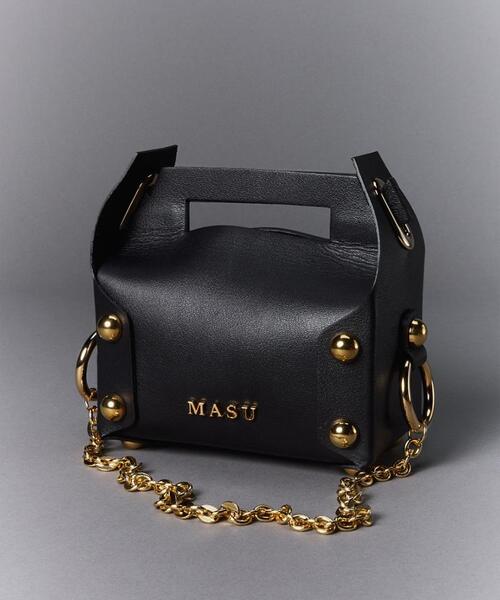 MASU(エムエーエスユー)の「MASU/エムエーエスユー/LEATHER CAKE BAG/M26U6OJ008(ショルダーバッグ・メンズ・ブラック/ホワイト/モスグリーン・F)」の19枚目の写真