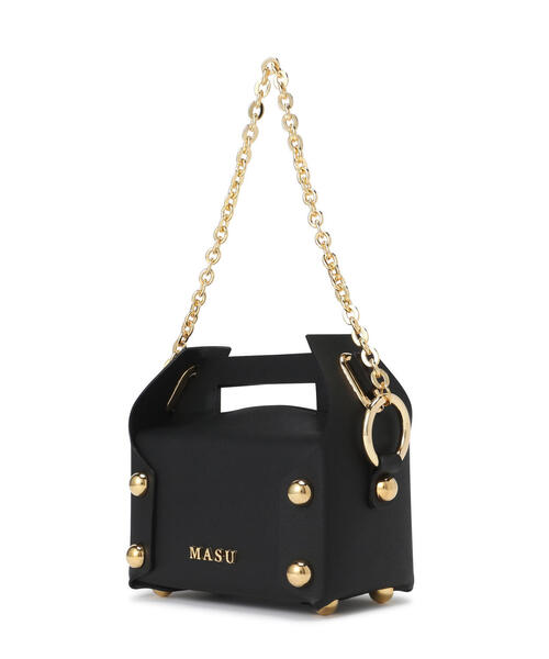 MASU（エムエーエスユー）の「MASU/エムエーエスユー/LEATHER CAKE BAG/M26U6OJ008（ショルダーバッグ・メンズ・ブラック/ホワイト/モスグリーン・F）」の4枚目の写真