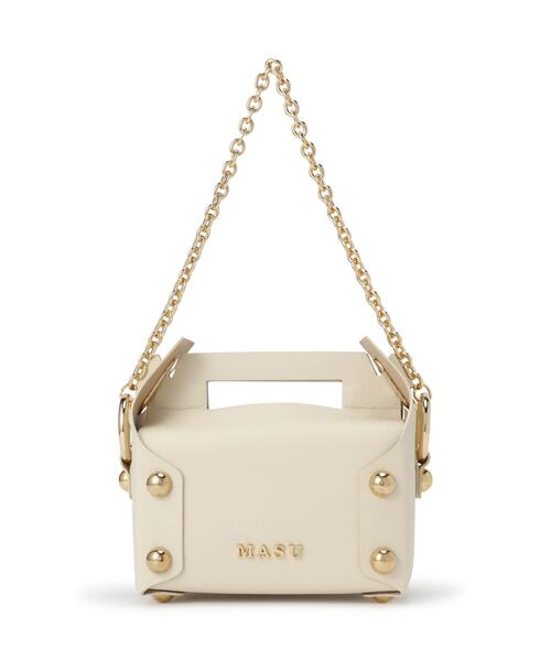 MASU(エムエーエスユー)の「MASU/エムエーエスユー/LEATHER CAKE BAG/M26U6OJ008(ショルダーバッグ・メンズ・ブラック/ホワイト/モスグリーン・F)」の7枚目の写真