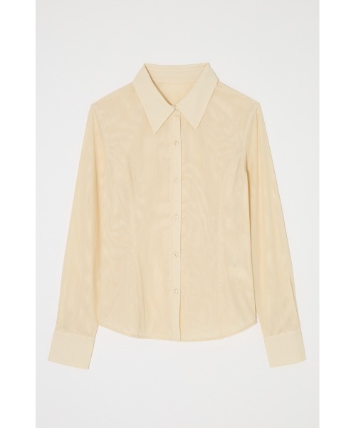 MOUSSY（マウジー）の「【26年SS新作】DOT TULLE シャツ（シャツ/ブラウス・レディース・アイボリー/ブルー系その他3/ホワイト系その他・FREE）」の2枚目の写真