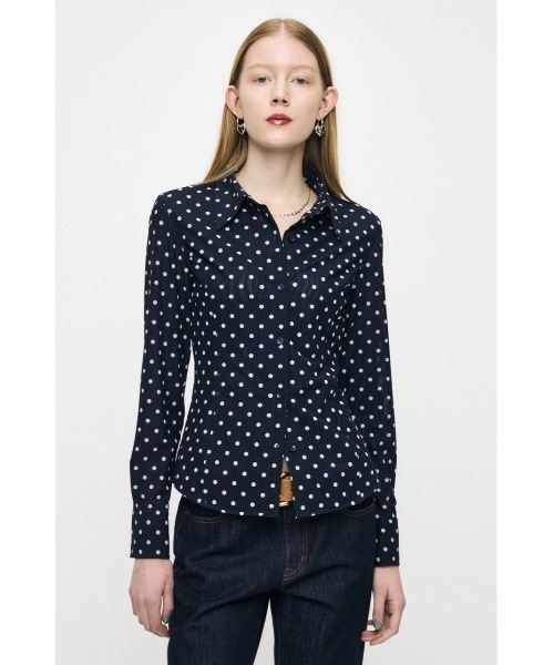 MOUSSY（マウジー）の「【26年SS新作】DOT TULLE シャツ（シャツ/ブラウス・レディース・アイボリー/ブルー系その他3/ホワイト系その他・FREE）」の20枚目の写真