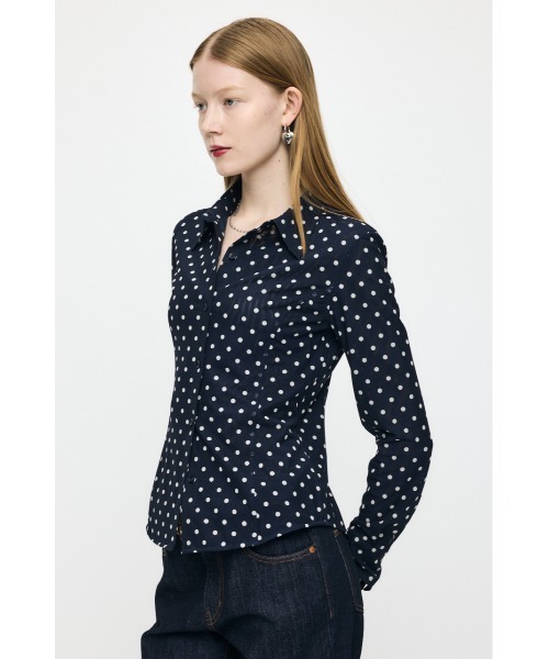 MOUSSY（マウジー）の「【26年SS新作】DOT TULLE シャツ（シャツ/ブラウス・レディース・アイボリー/ブルー系その他3/ホワイト系その他・FREE）」の19枚目の写真