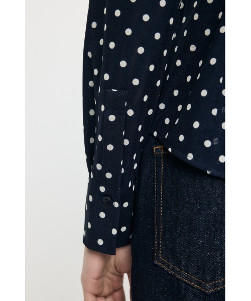 MOUSSY（マウジー）の「【26年SS新作】DOT TULLE シャツ（シャツ/ブラウス・レディース・アイボリー/ブルー系その他3/ホワイト系その他・FREE）」の13枚目の写真