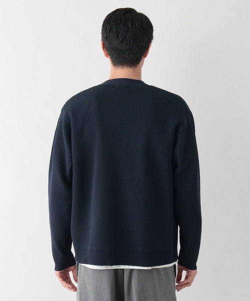 GLOBAL WORK（グローバルワーク）の「トクトク2SETアゼカーディガン&長袖Tシャツ/645536（カーディガン/ボレロ・メンズ・ネイビー/ベージュ/ブラック/グリーン/サックスブルー・SMALL/X-LARGE/LARGE/MEDIUM）」の10枚目の写真