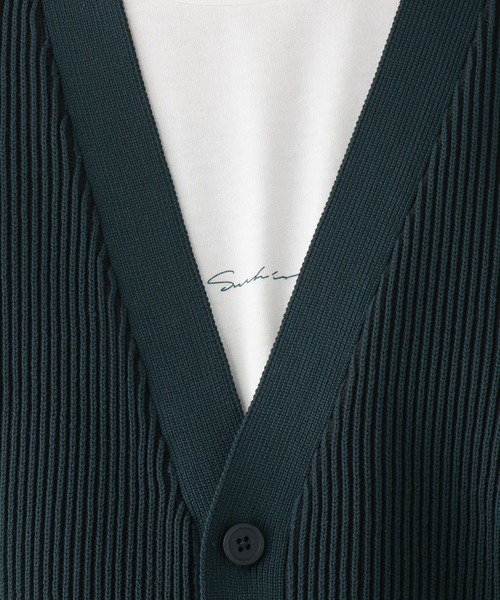 GLOBAL WORK（グローバルワーク）の「トクトク2SETアゼカーディガン&長袖Tシャツ/645536（カーディガン/ボレロ・メンズ・ネイビー/ベージュ/ブラック/グリーン/サックスブルー・SMALL/X-LARGE/LARGE/MEDIUM）」の20枚目の写真